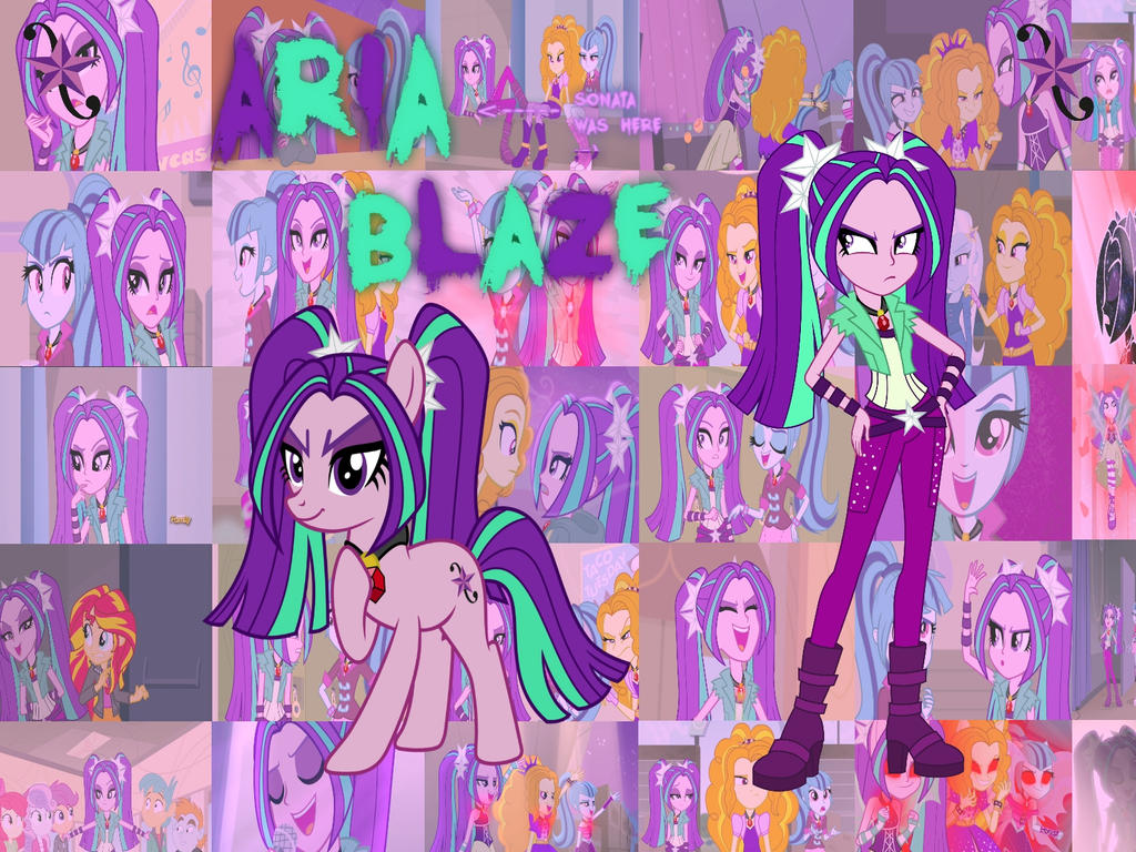 My Little Pony: Aria Blaze by Double-p1997 on DeviantArt