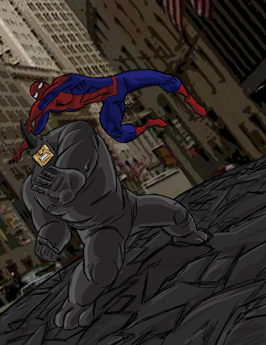 Spiderman vs Rhino