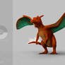 Charizard, the firebreathing, flying orange lizard