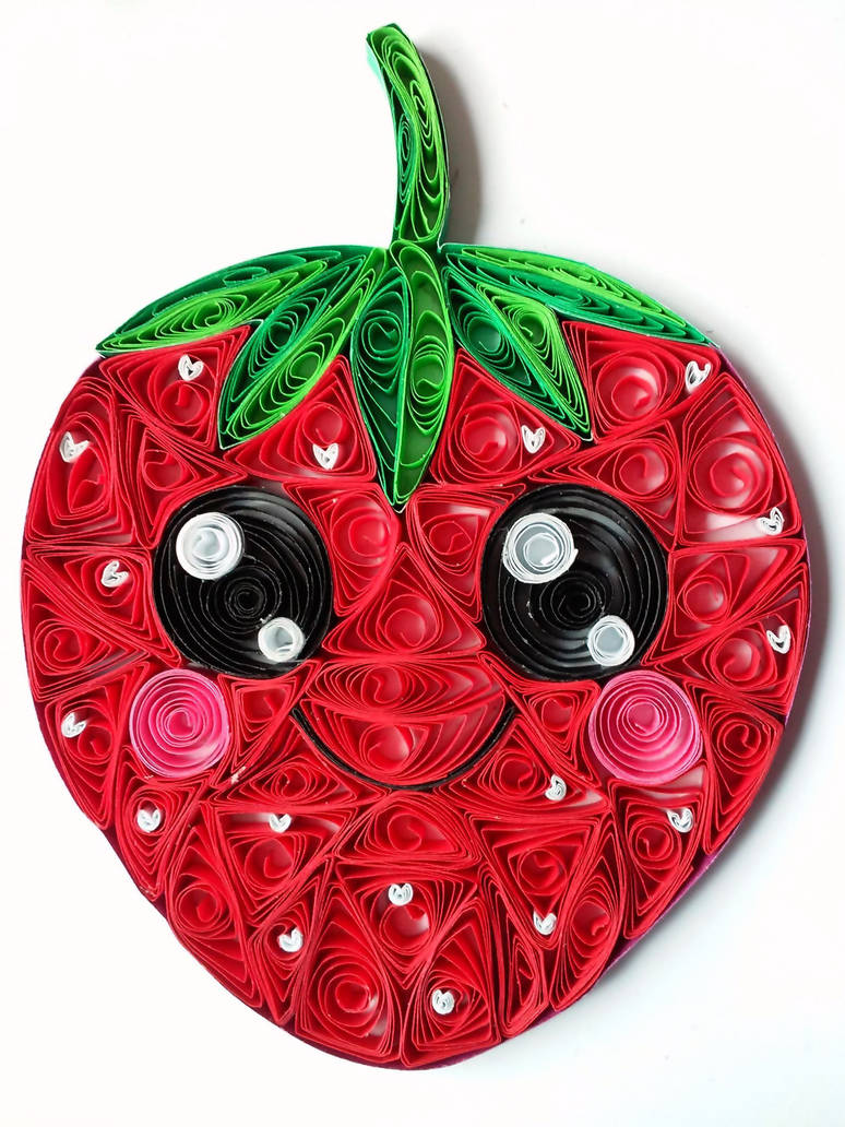 Quilling - Strawberry by RzymonZPapieru on DeviantArt
