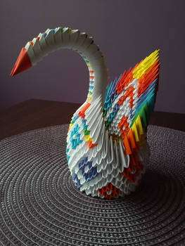 Origami - Rainbow Swan