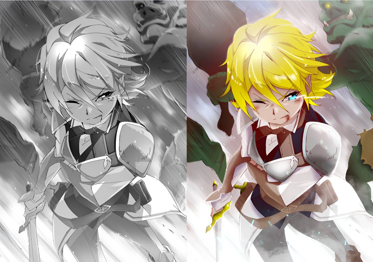 manga painting - I Said Make My Abilities Average! by RaidenWeiss on