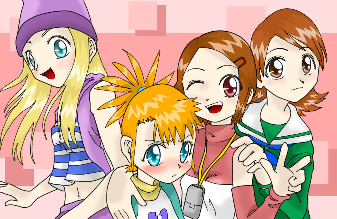 tamer all girls coloured by Riza23 on DeviantArt