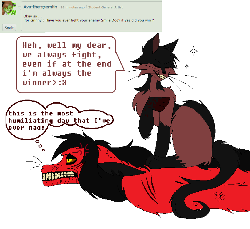 Grinny Cat VS Smile Dog by CATFOXGAIA on DeviantArt