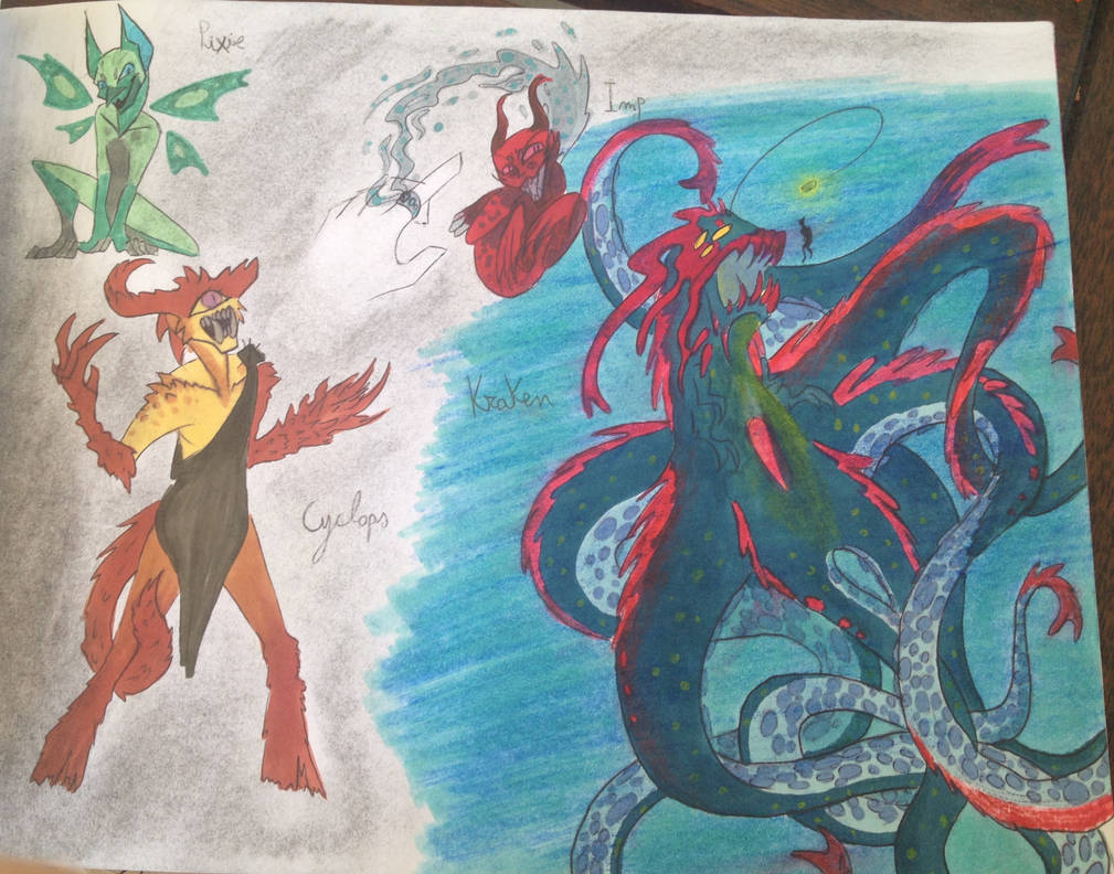 Random Creatures+Monsters by CATFOXGAIA on DeviantArt