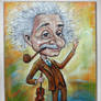 Albert Einstein caricature