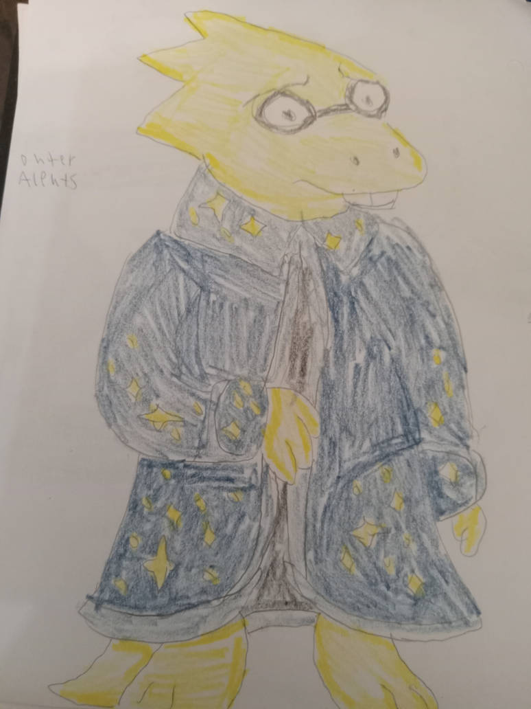 PS Outertale Alphys by Gasterchromar on DeviantArt