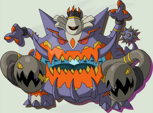 Poke'Fuse: Shiny Guzzlord x Dusknoir x Gengar