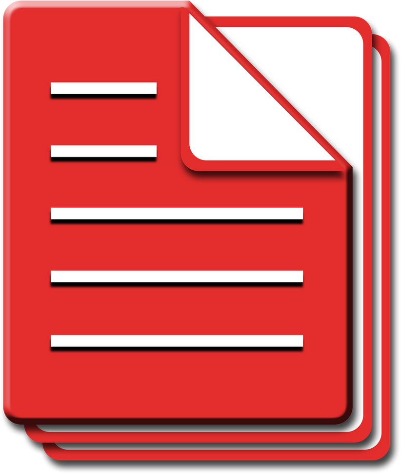 Document Stack Icon Red Documentation Stack by MOTHdevil on DeviantArt