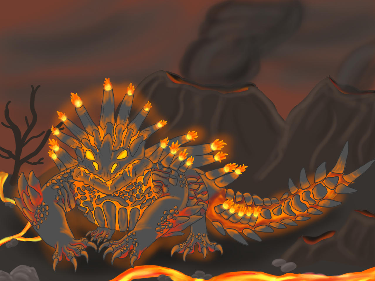 Lava Lizard By BumpySlays22 On DeviantArt lava-lizard-by-bumpyslays22-on-deviantart