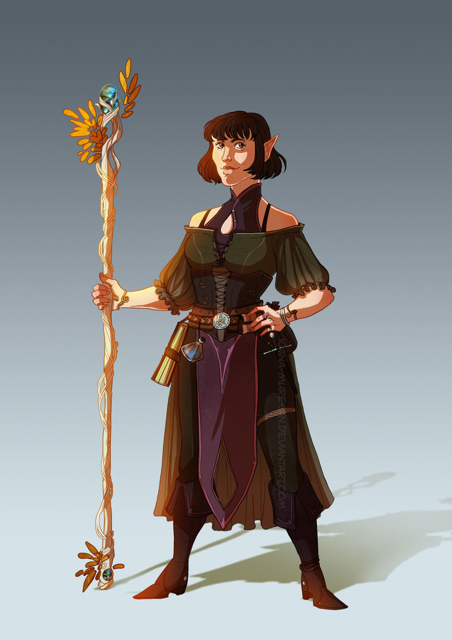 Half elf warlock