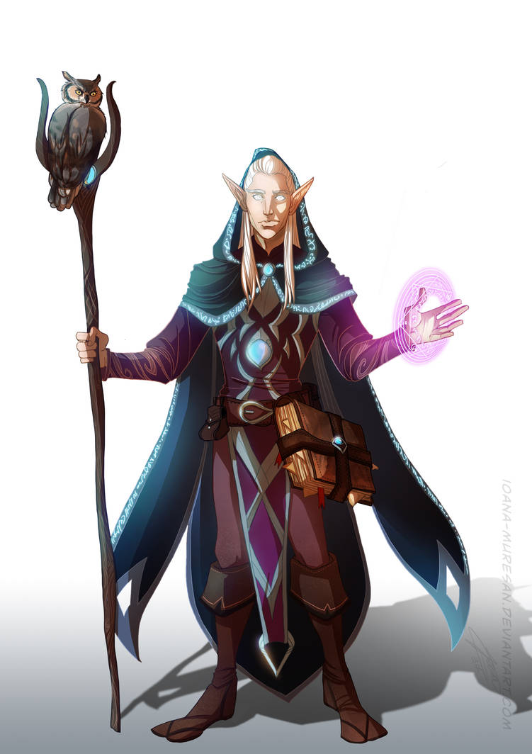 commission, High elf sorcerer by Ioana-Muresan on DeviantArt