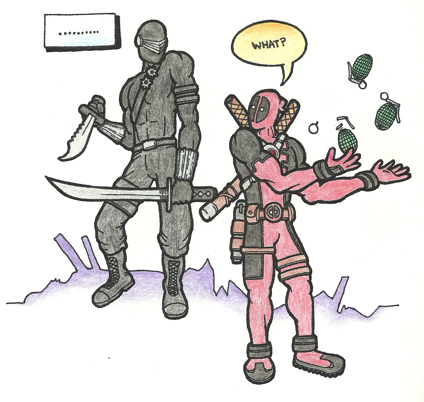 Snake Eyes and Deadpool