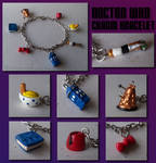 11th Doctor charm bracelet by Hedgehogscanfly