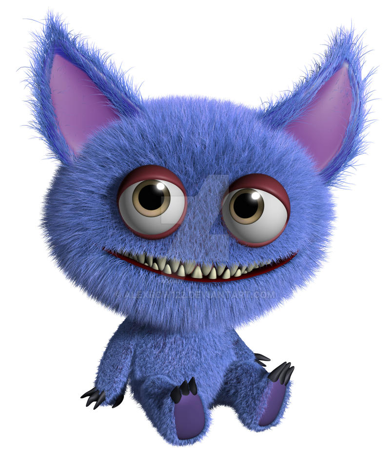 Monsters Inc Monsters University Art Purple Hairy Monster Plush Stuffed  Animal