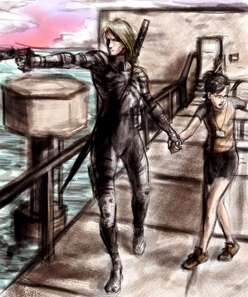 Raiden escorting Emma