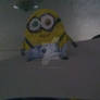 Minion standing up on paper