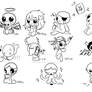 First doodle sketches-The Binding of Isaac Rebirth