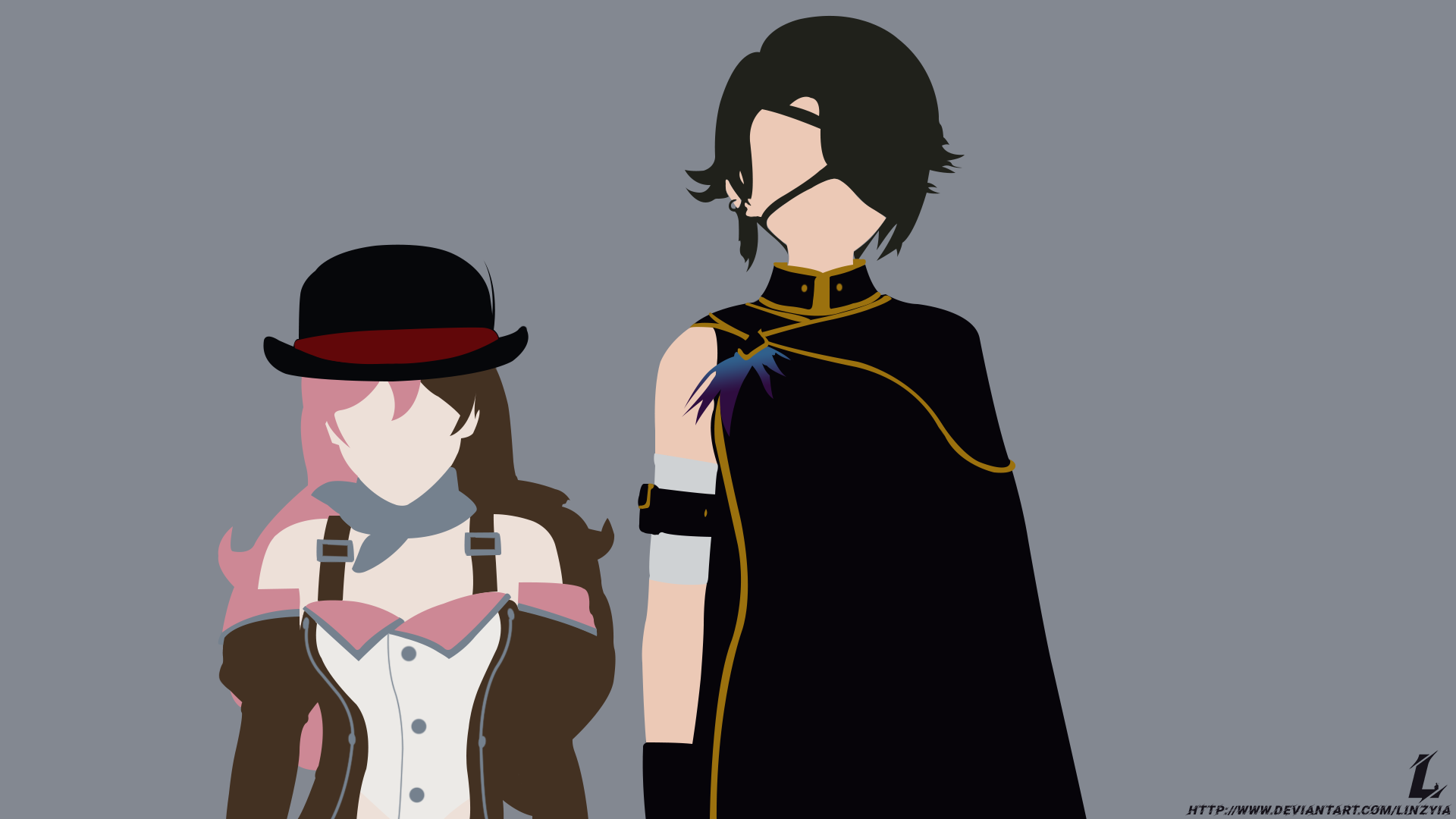 RWBY | Neo and Cinder (Minimalist Wallpaper)