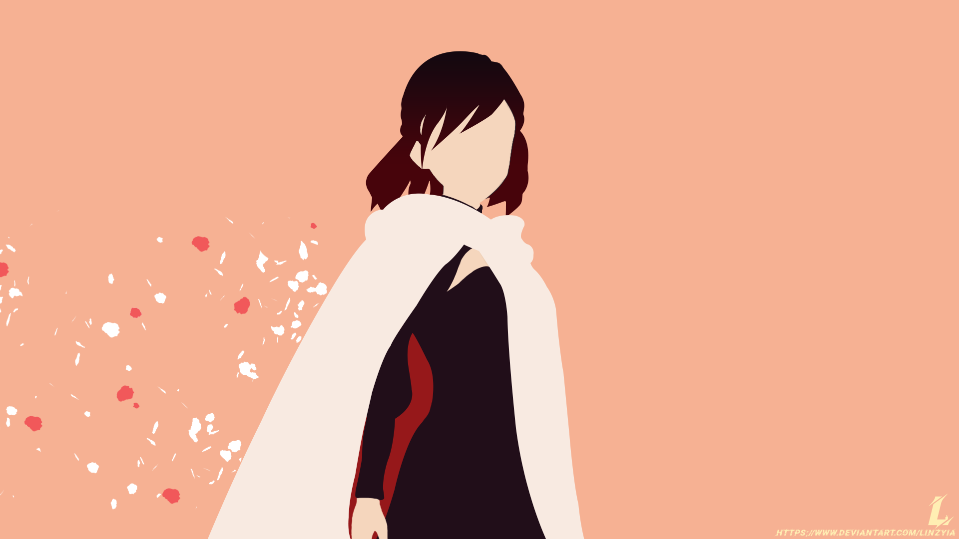 RWBY | Summer Rose (Minimalist Wallpaper) by Linzyia on DeviantArt