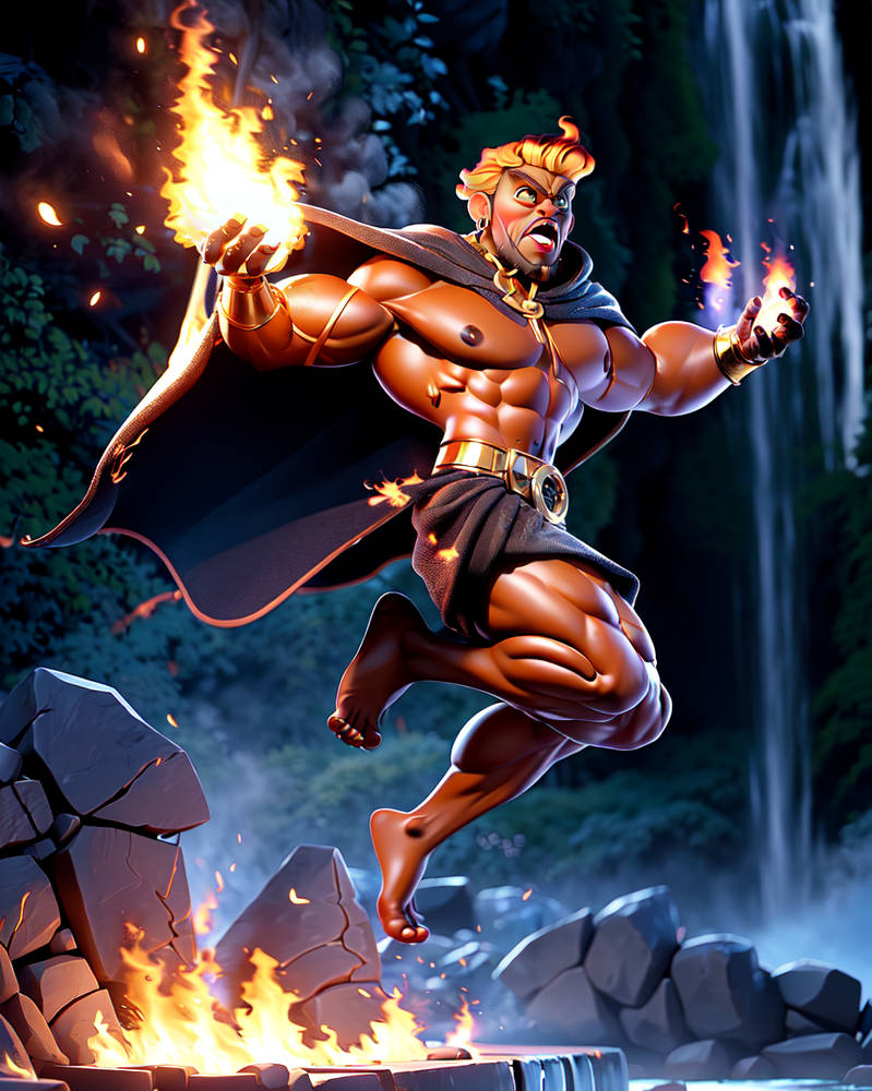 Octane Fire God The god of fire by ArtGeneraterI on DeviantArt