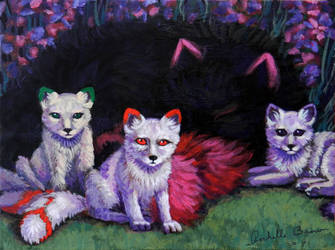 White Fox Cubs