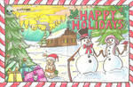 Holiday Card Project (Wrap Around Card) by DoubleDandE