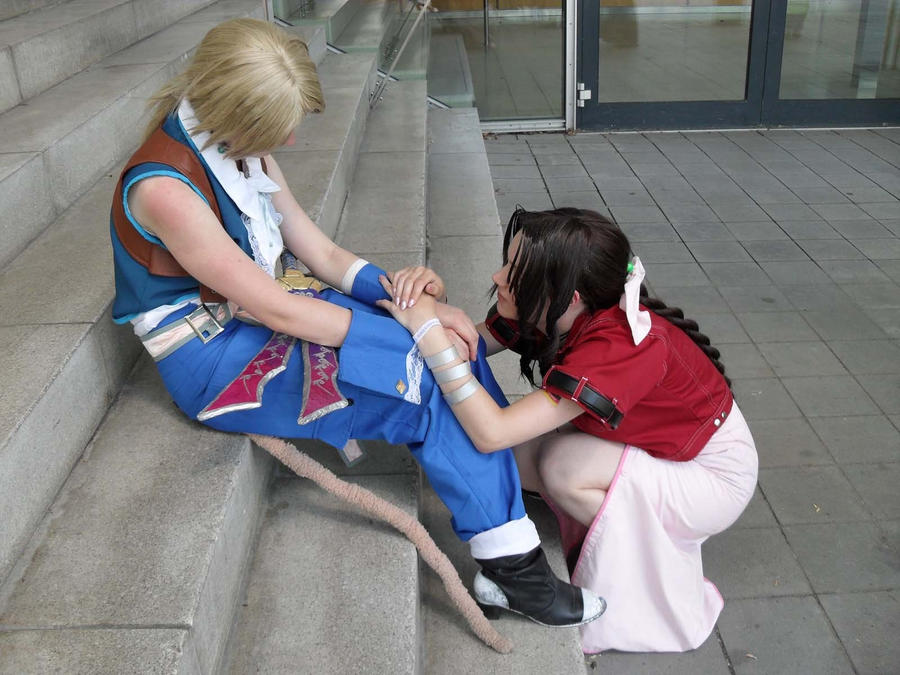 Zidane and Aerith