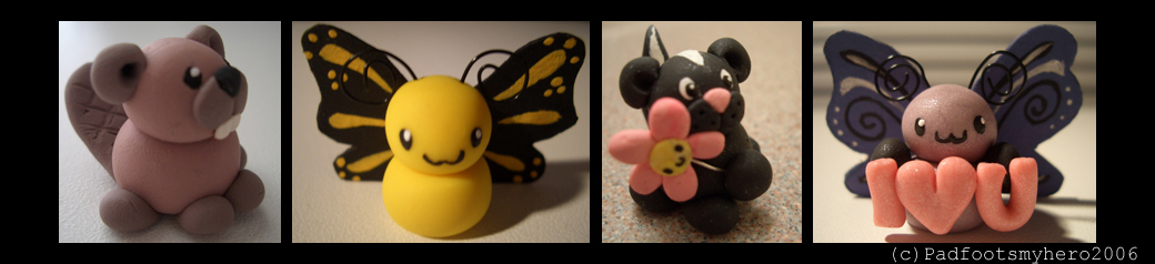 Skunk, Butterflies, and Beaver by padfootsmyhero