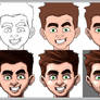 Evolution of Self Portrair (Head Details)