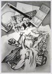 Nine drawings by Bernardumaine
