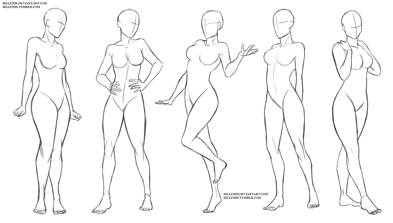 Female standing poses