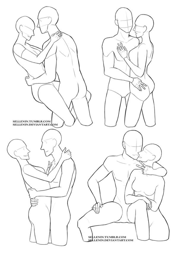 Couples reference poses by Sellenin on DeviantArt