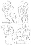 Couples reference poses by Sellenin