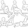 Female laying poses