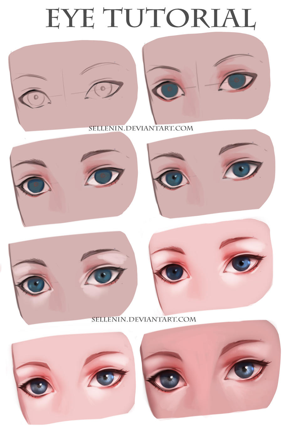 Eye tutorial by Sellenin on DeviantArt