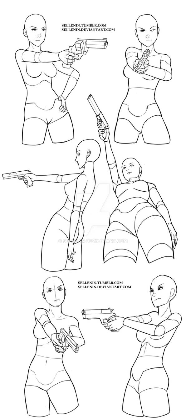Gun Poses By Sellenin On Deviantart Gun Poses By Sellenin On Deviantart