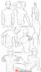 pics Cute Poses Drawing Male tutorial body men anatomy poses on