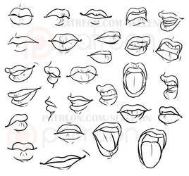 Lips and mouths reference