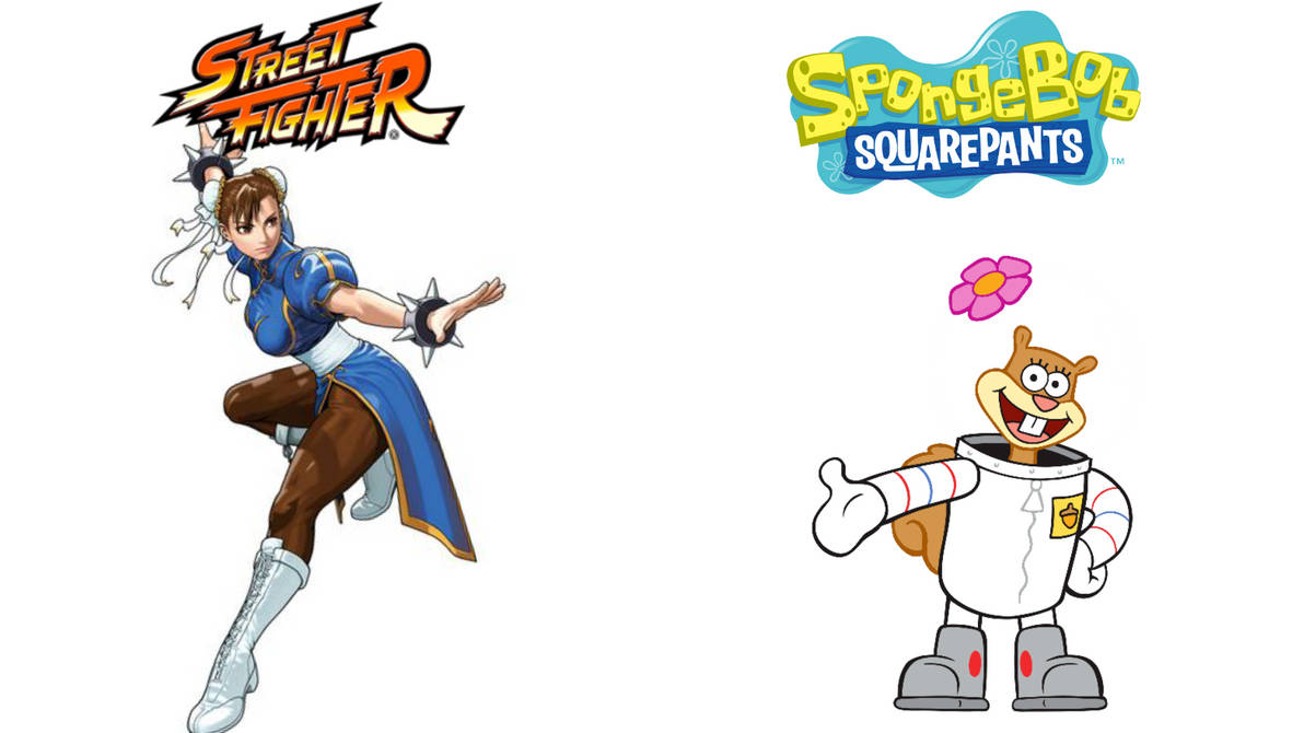 Chung Li Cheacks Chun Li And Sandy Cheeks by Sadcubexme on DeviantArt