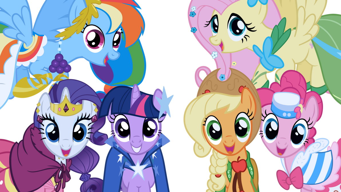 Mane 6 at the Gala by WakkaEx on DeviantArt
