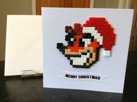 Hama Bead Christmas Card: Crash Bandicoot