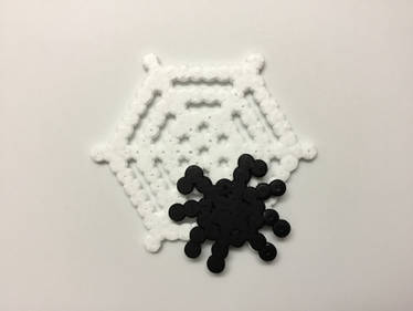 Hama Bead Pixel Spider Web