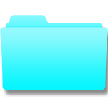 Customizable Blue Gallery Folder Icon