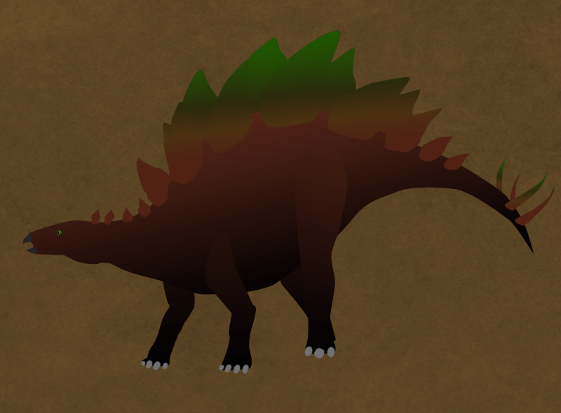 Earth Tone Stegosaurus