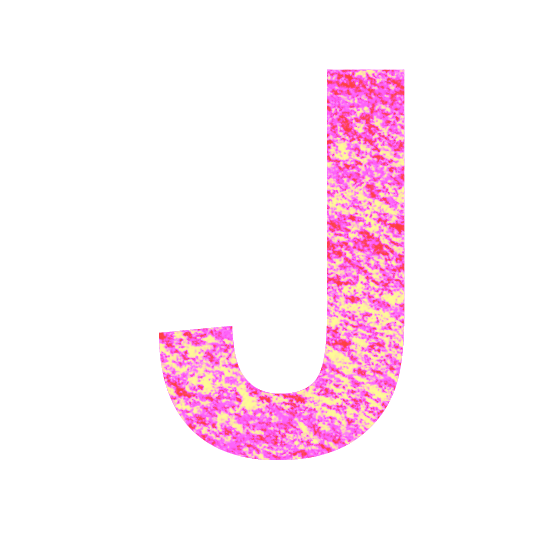 pink icing font J