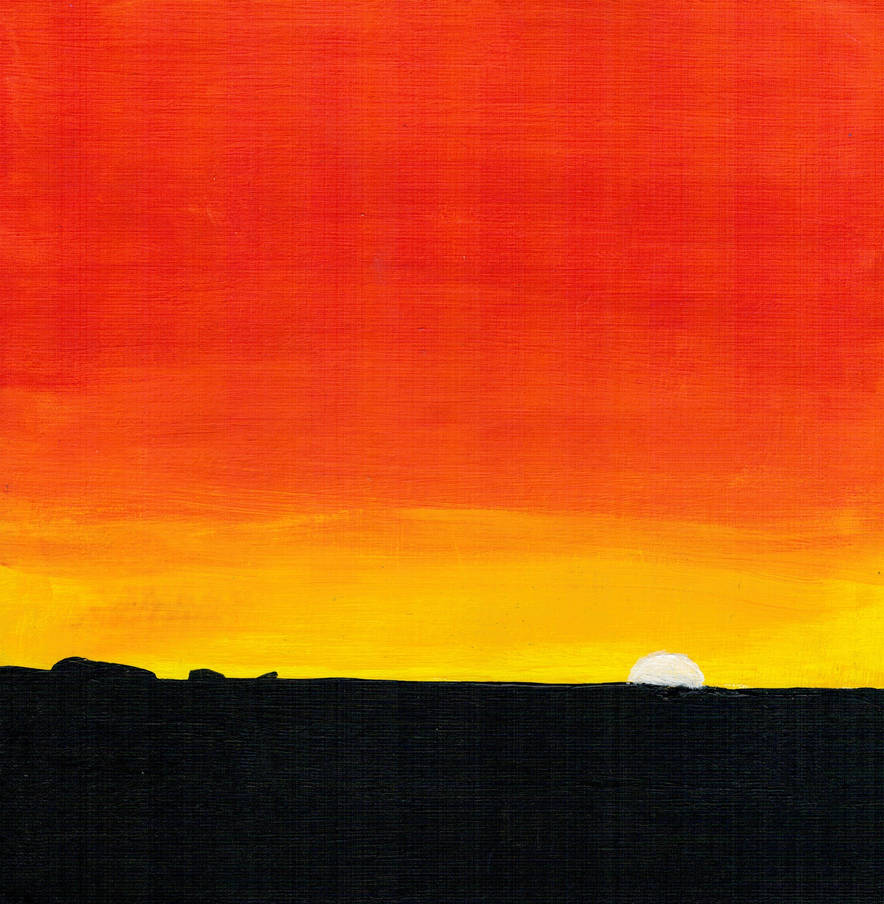 Simple sunset by wolfchiik on DeviantArt