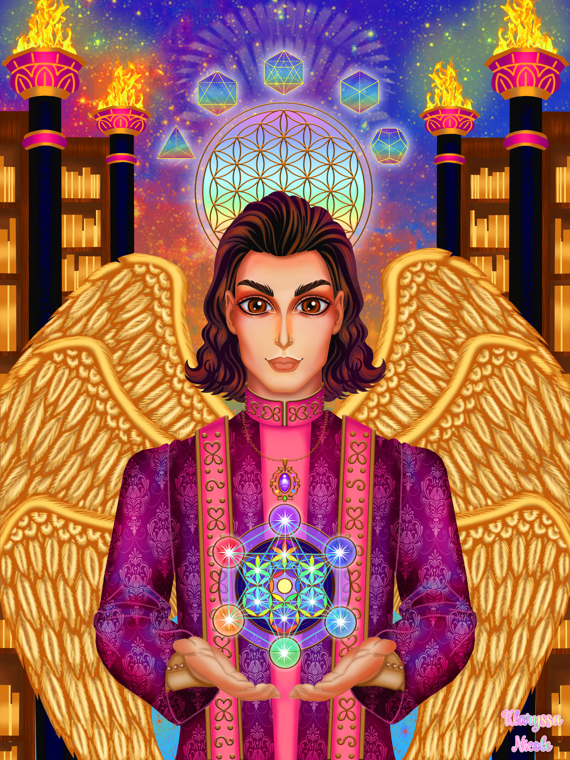 Archangel Metatron in the Akashic Records by KlaryssaNicole on DeviantArt