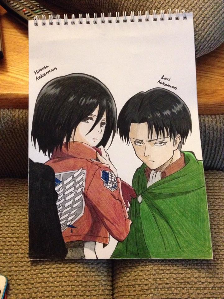 Mikasa and Levi Ackerman