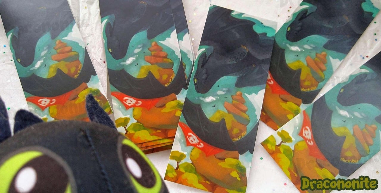 Toothless Bookmarks! by Dracononite on DeviantArt